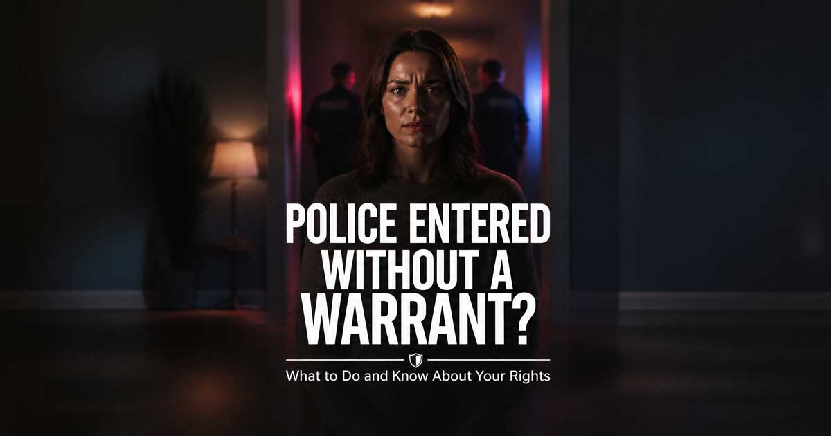 What to Do If Police Enter Your Home Without a Warrant | Here's Our Deal